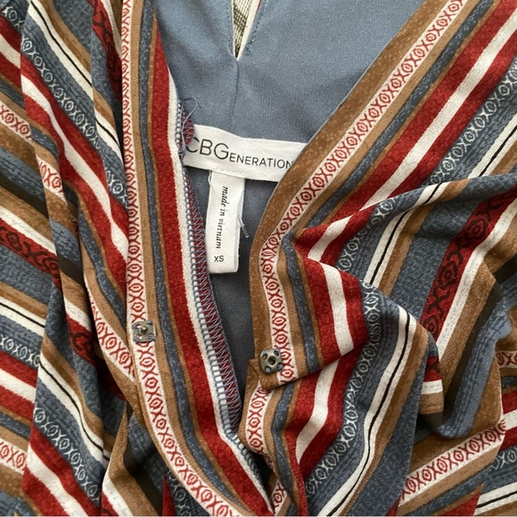 BCBGeneration Striped Midi Dress - Picture 3 of 4